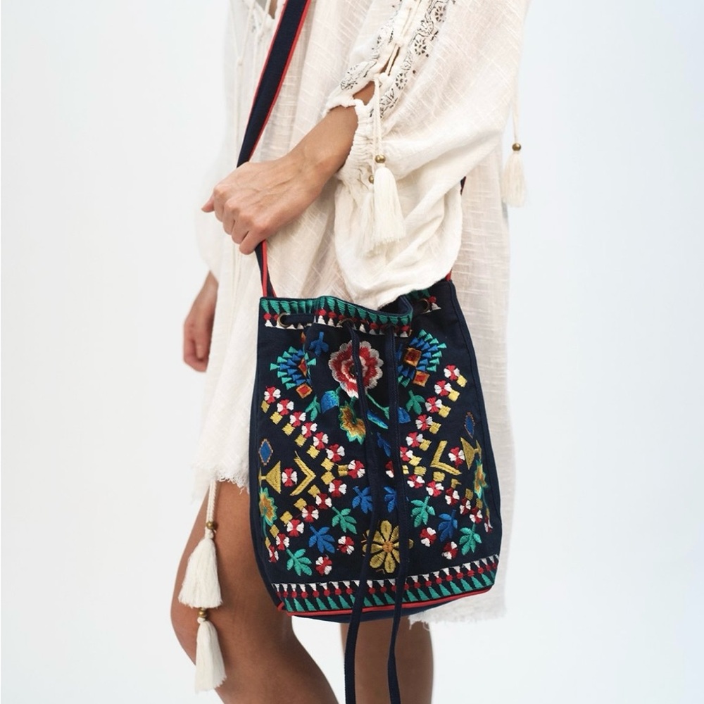 Z&L Colorful Embroidered Crossbody Bag